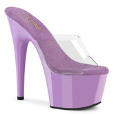 Pleaser Adore 701 Clear Lavender Platform Shoes